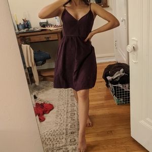 Purple soft dress with pockets